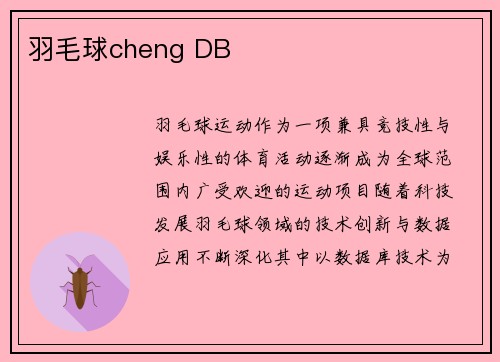 羽毛球cheng DB